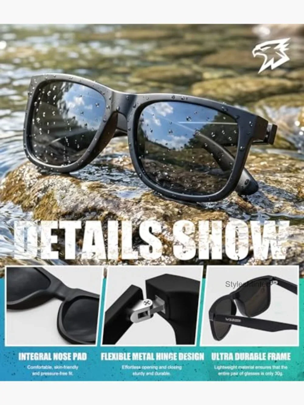XXL Polarized Sunglasses for Big Heads UV Protection Driving Fishing